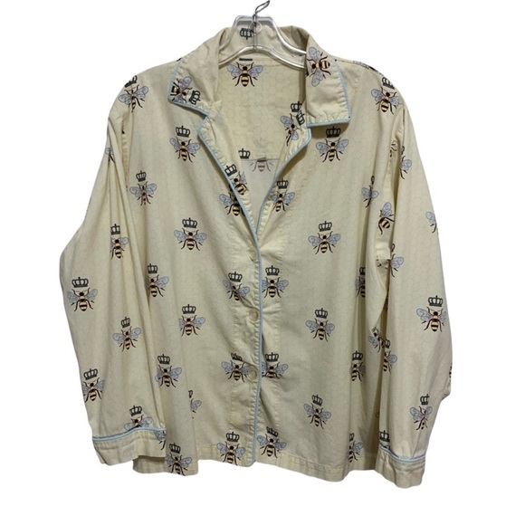 The Cats Pajamas Queen Bee Cotton Luxe PJ Set - Picture 2 of 12